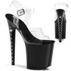 Fashion 20cm Rhinestone Decorative Heel Waterproof Platform High-heeled Sandals/high-heeled Pole Dance Model Walking Shoes Slippers