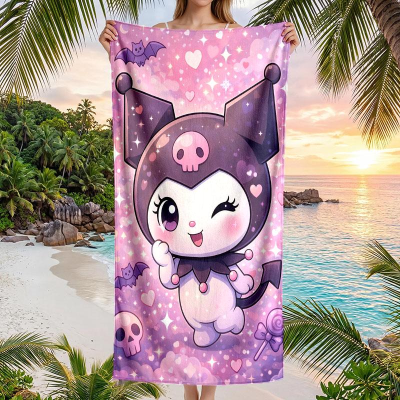 Large Beach Towel Quick Dry Absorbent Towel For Beach IndoorKuromi
