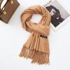 Cotton Solid Color Scarf for Women Winter Warm Wool Cashmere Scarf Autumn and Winter Women's Shawl Scarf Korean Style Atmosphere