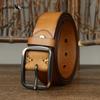 Fashion All-match Genuine Leather Leather Belt Men's Pin Buckle Simple Casual Belt Retro Belt Men's Belt