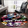 One Piece Print Round Rug, Washable Floor Carpet, For Entryway Dorm Laundry Room Office Study, Home Decor Birthday Christmas Gift