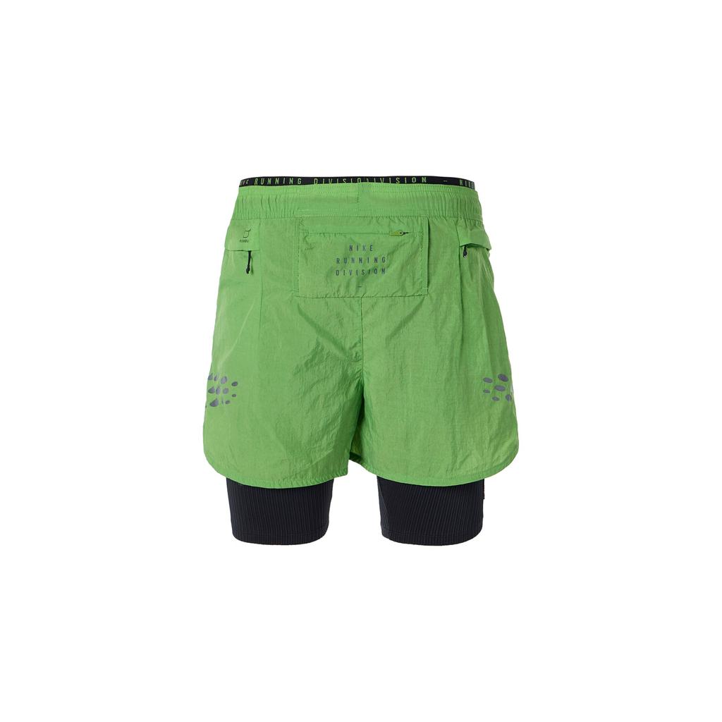 Nike Шорты для бега Run Division Pinnacle «два в одном», мужские, зеленые, DM4764-377