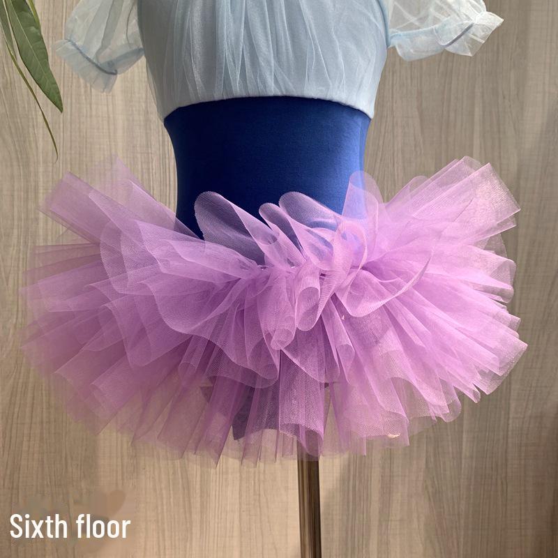 Детская юбка для танцев из шести слоев - мягкая фатиновая пачка принцессы