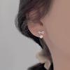 Корейские элегантные серьги-бантики с кисточками из циркония - тенденция женской моды