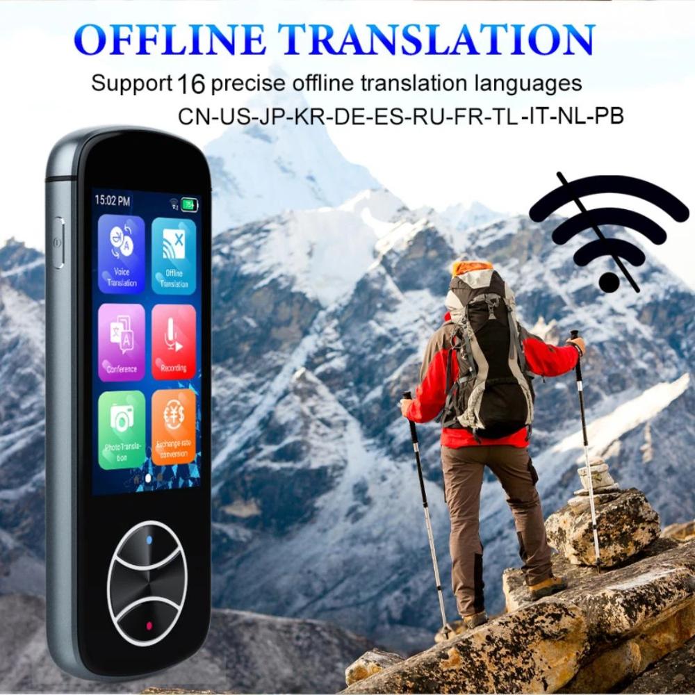 Smart Multilingual Translator - Offline & Photo Translation, 3.0-Inch Touchscreen, Supports 107 Languages