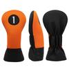 От 2 Чехол для головки клюшки для гольфа из ПУ кожи и сетчатого материала Оранжевый Синий Совместим с фервеями и утилитами Бирка с номером на UT [Выберите цвета]