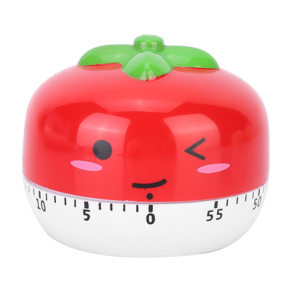 Cartoon Mechanical Manual Kitchen Cooking Timer Alarm Reminder Timepiece Countdown ToolRed
