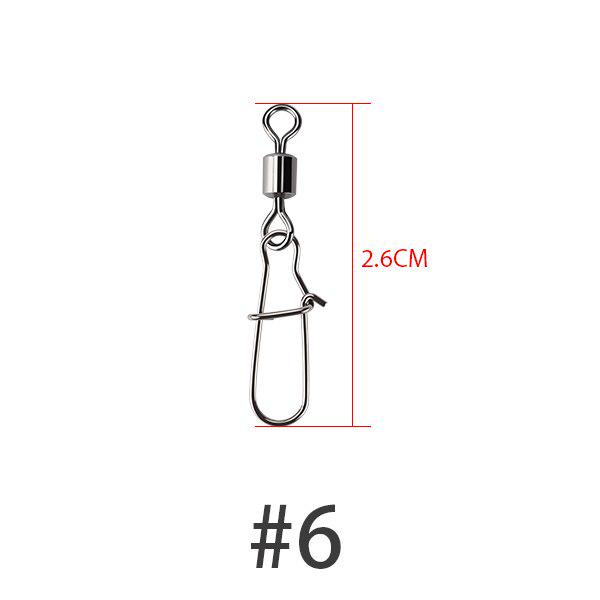 Stainless Steel Fishing Connector 100pcs/lot Rolling Swivel Nice Snap Fishing Tackle Carp Fishing