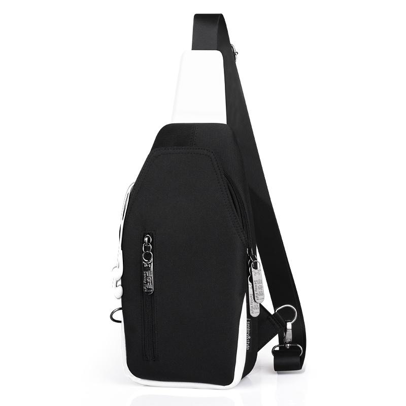 Stylish Luminous Outdoor Backpack With Usb Charging And Earphone Jack For School