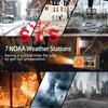 Портативное радио с ручным заводом на солнечной энергии AM/FM/WB NOAA Weather, светодиодный фонарик, внешний аккумулятор для кемпинга на открытом воздухе, пеших походов, солнечное радио