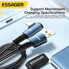 Essager 7A USB Type C Cable 90 Degree for OPPO 100W Fast Charing Cord for Honor Huawei Oneplus Realme Angled Charger Data Wire