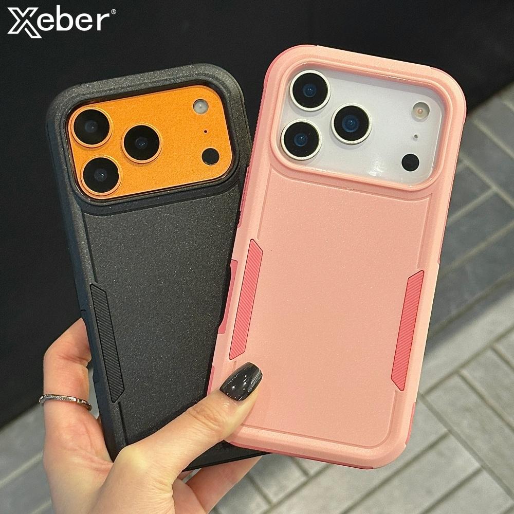 Роскошный бронированный мех Ударопрочный чехол для телефона Для iPhone 17 16 15 14 Plus 13 12 11 Pro Max Матовый Жесткий Гибридный Бампер Защитная крышка