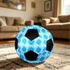 1pc Blue Geometric Durable Soccer Ball/Football, Size 5, Perfect for Training, Entertainment And Competition,Gift yy26060680
