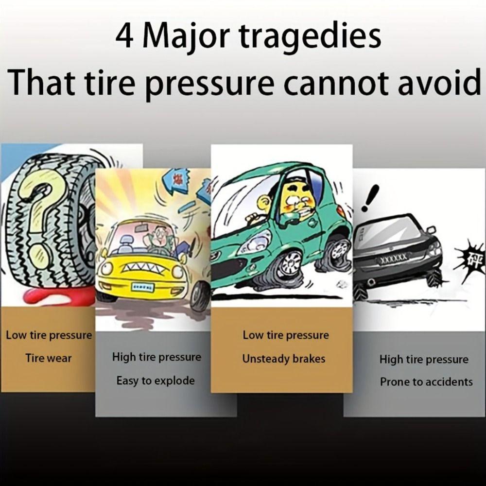 0-250PSI Digital Tire Pressure Gauge Portable Short Pressure Measuring Valve  Car