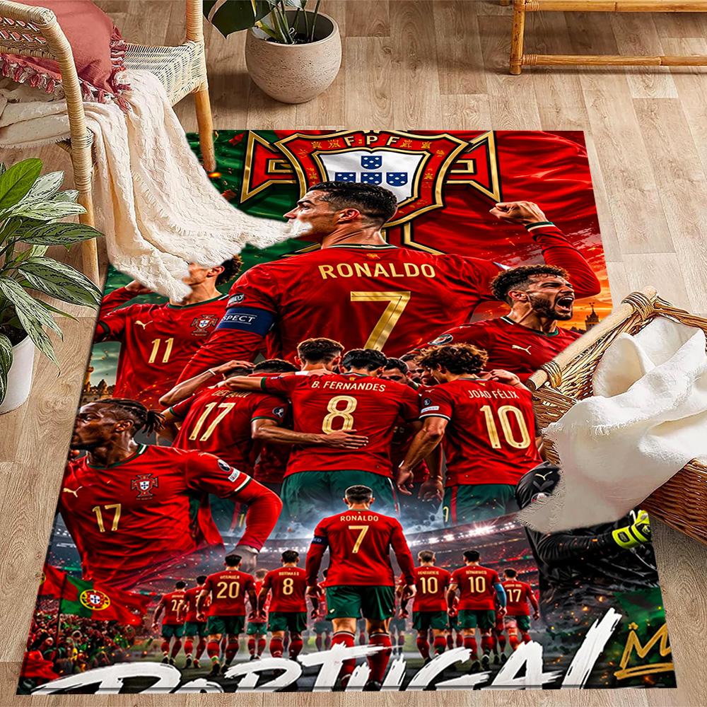 Cristiano Ronaldo Celebration Area Rug Suitable for Game Room Playrooms Entryway Outdoor Antislip Carpet Office home decor
