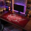 Коврик для мыши с узором Detroit Red Wings Анти?Нескользящий резиновый коврик для стола для игр, работы, украшение рабочего стола