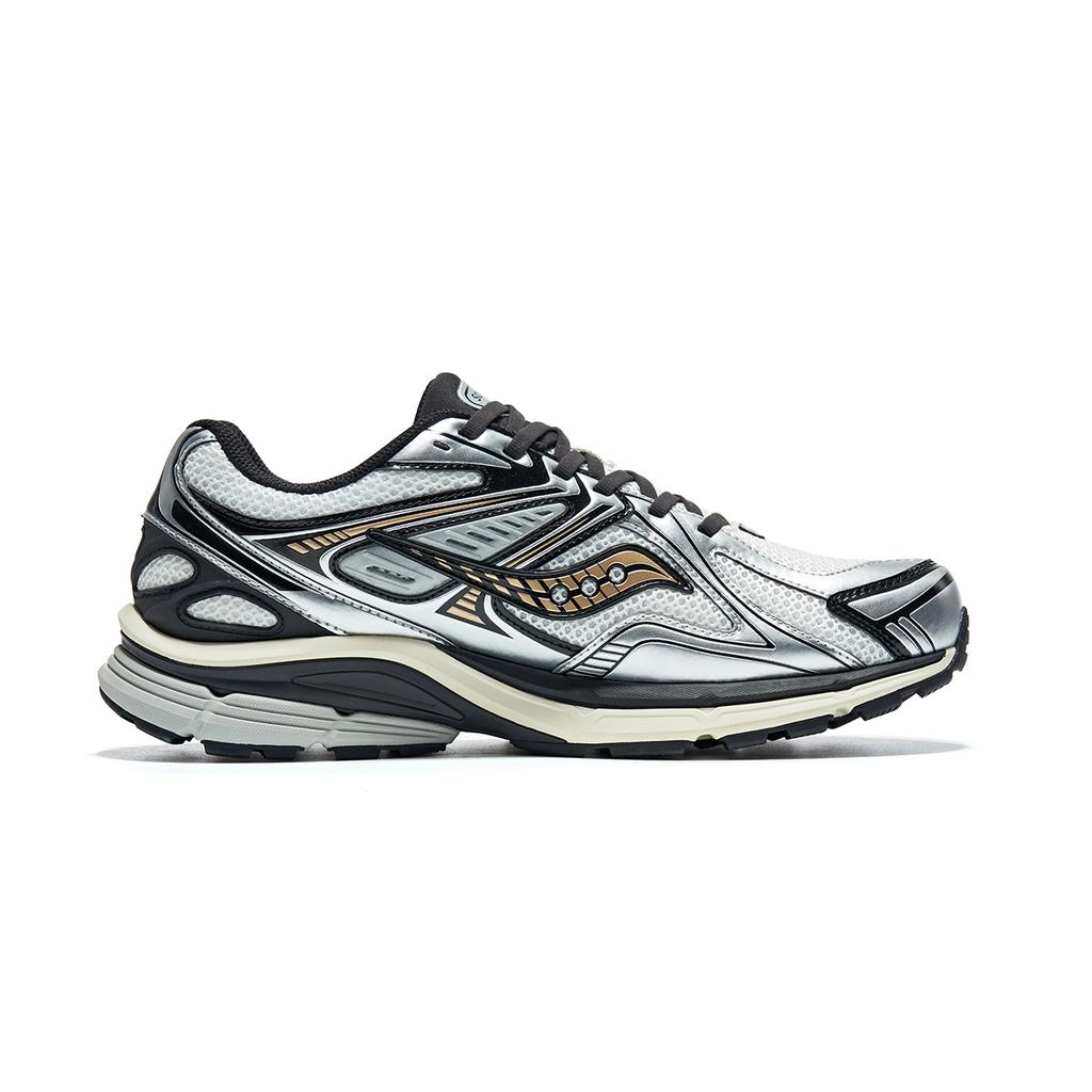 SAUCONY Kinvara 4 RE Comfortable Retro Durable Low-Top Casual Running Shoes Unisex Sneaker White Black Silver S79052-5