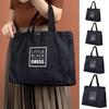 Foldable ECO Friendly Shopping Bag Reusable Shoulder Bag New Black Tote Bag