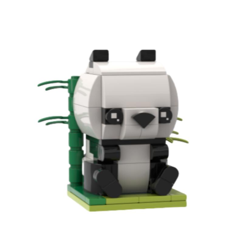 Building Block Spotted Dog Black And White Cat Kapibara Panda Animal Model Assembled Toy Compatible