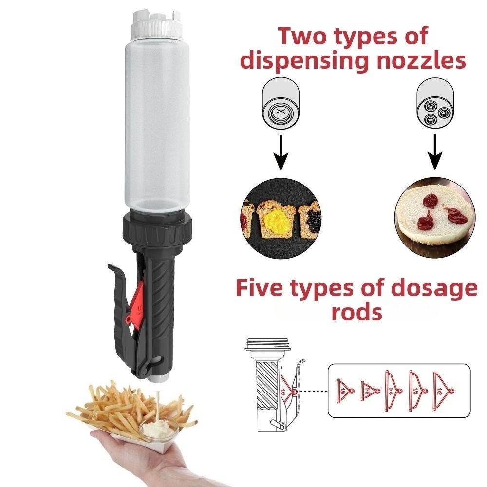 Plastic Salad Dressing Bottle Refillable Squeeze Bottle Coffee Bottle Dispenser For Coffee
