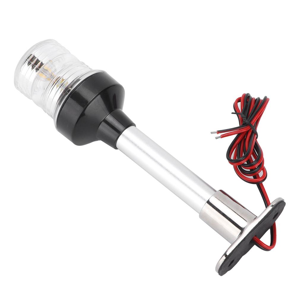 8in Sailing Signal Light DC12V 24V 5W 360 degrees  All Round LED Anchor Stern Lamp IP66 White for Boat