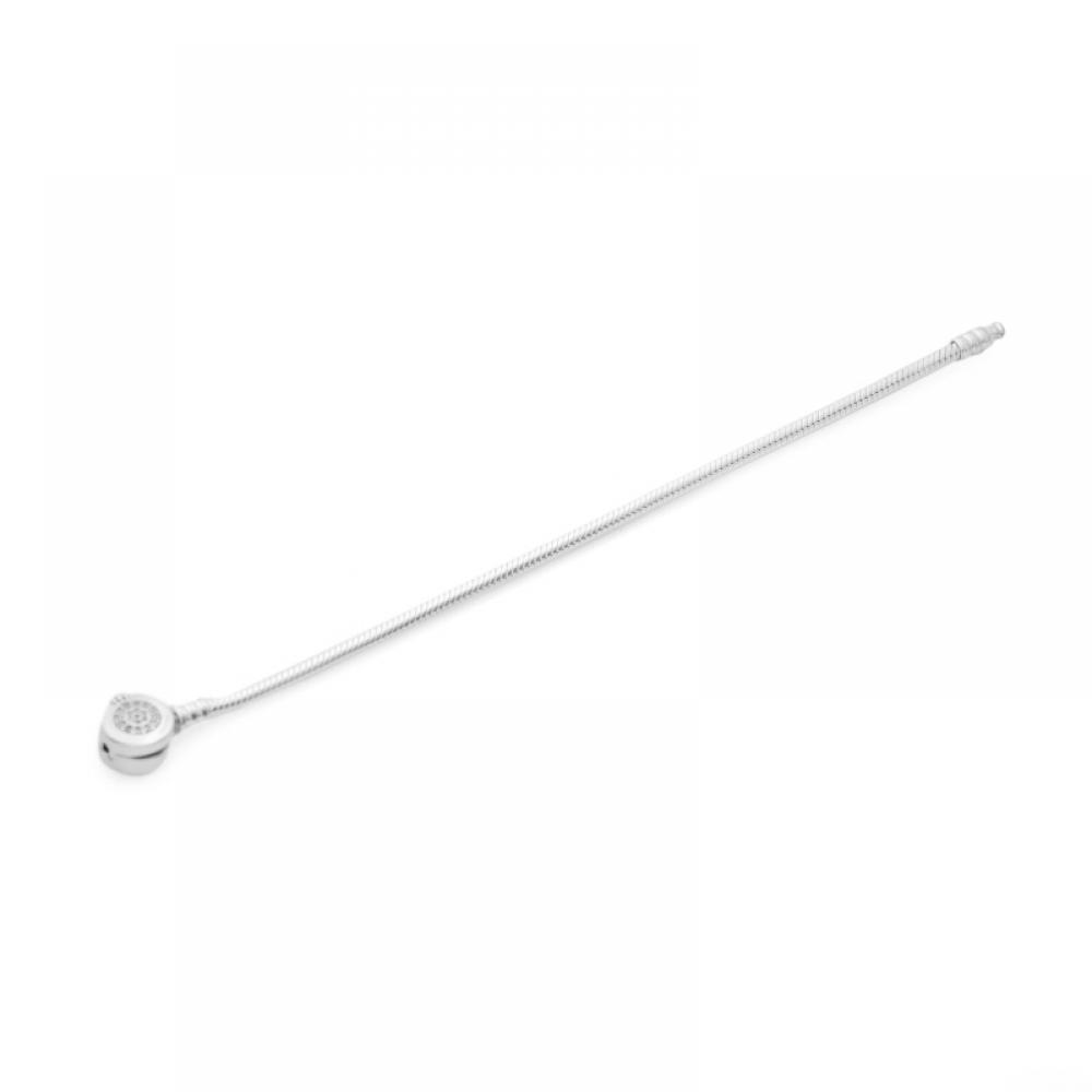 PandOra 599046c01 MOment Sparkling Pav CrOwn CrOwn O Snake Chain Silver Bracelet