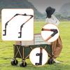 Camping Wagon Handle 180 Degrees Adjustable Folding Wagon Push Handle Outdoor Garden Cart Grocery Trolley Push Pull Bar Accessories
