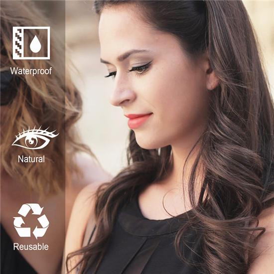 5 пар 3D магнитной подводки для глаз, набор жидких накладных ресниц, магнитные ресницы, водостойкий стойкий макияж