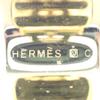 HERMES Gold Platedx Cloisonne Earring Earring Earring Gold Plated Yellow x gold Used