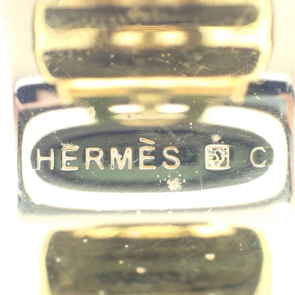 HERMES Gold Platedx Cloisonne Earring Earring Earring Gold Plated Yellow x gold Used