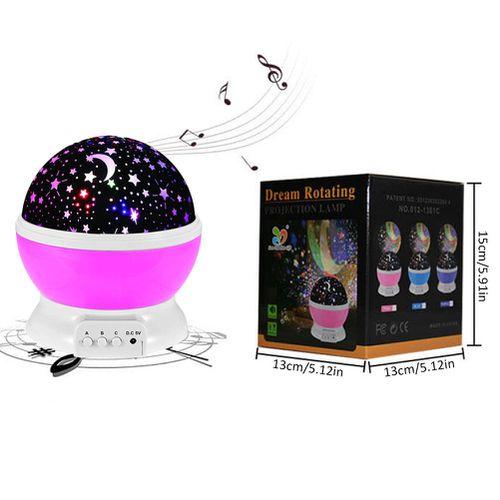 Детский ночник с проектором музыкальной звезды, детская романтическая вращающаяся настольная лампа, несколько цветов
