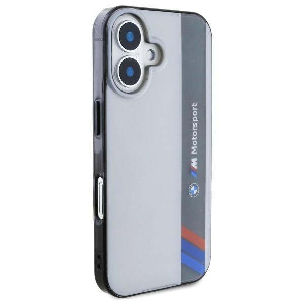 BMW BMHCP16S23HTFEG iPhone 16 6.1" gray/gray hardcase Motorsport IML Vertical Stripe