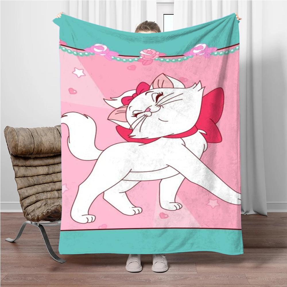 31 стиль Disney Cute Cat Marie Printed Blanket Soft warm Плед из фланели для детей и взрослых Кровать Диван Открытый Путешествия Девочки Подарки