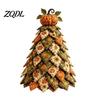 Handmade Sewing Crafts Halloween Quilted Fabric Tree Kit, Witch Cat Spider DIY Festive Desktop Displays 3D Padded Craft Project for Quilting
