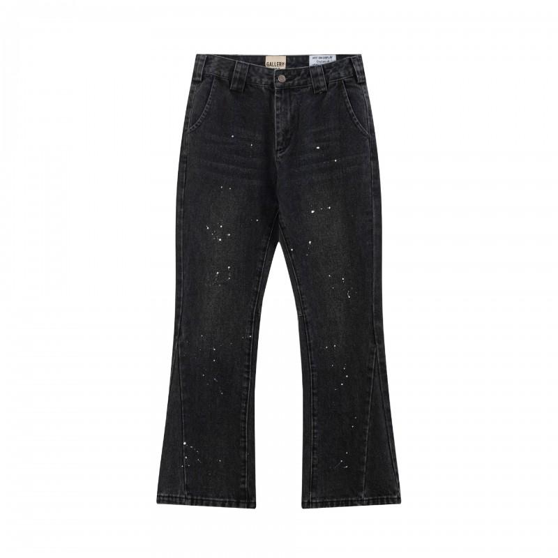 GALLER Graffiti Distressed Jeans Unisex Casual Straight Leg Pants Teens