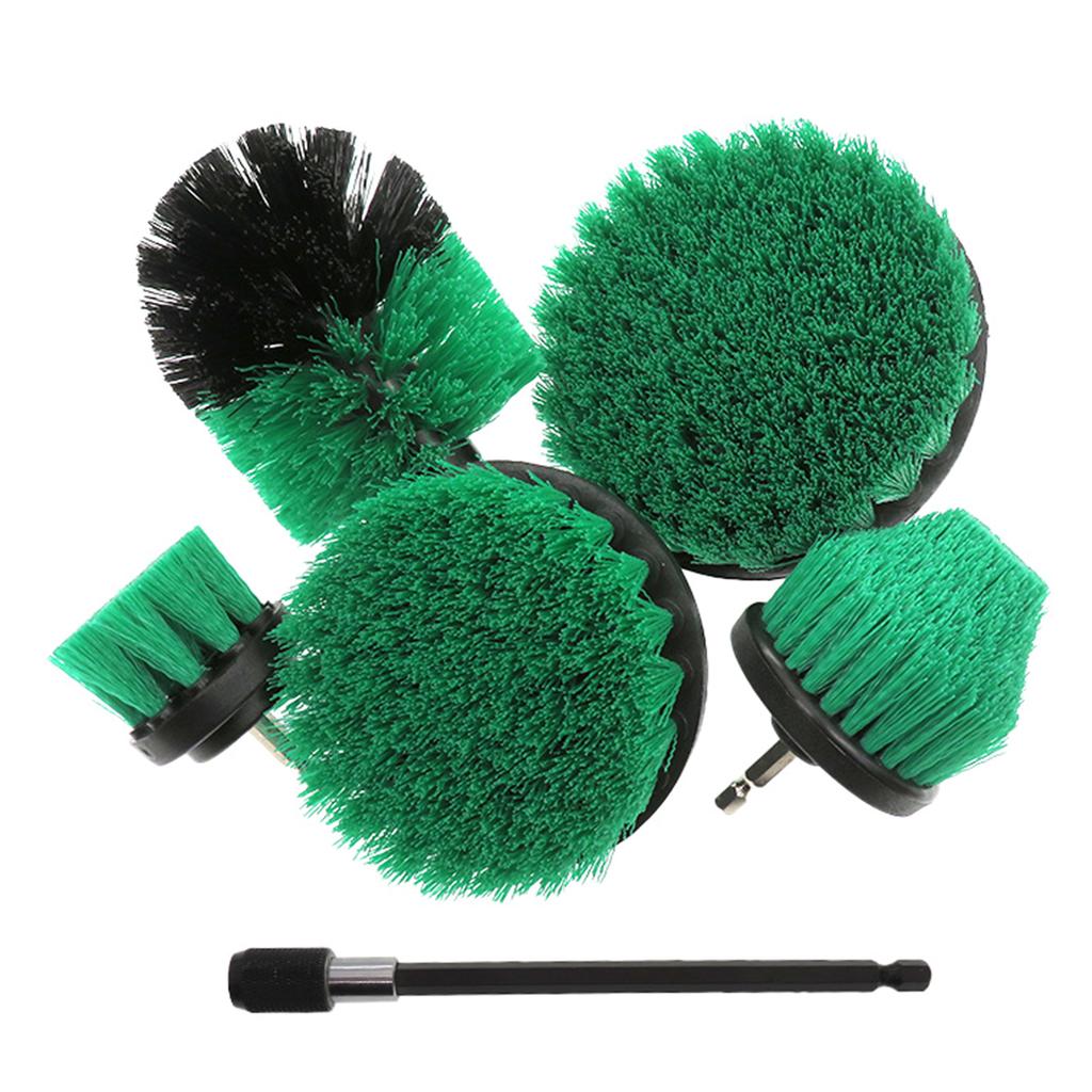 6 шт. 2/2,5/3,5/4/5 дюймов Набор щеток для электродрели Круглые Щетки-скрубберы Инструмент для чистки ковров, ванной комнаты, серфинга