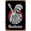 Rock and Roll Metal Sign Band Tin Sign Decorative Plates Vintage Poster Stickers Man Cave Music Home Bar Wall Decor Plaque Art