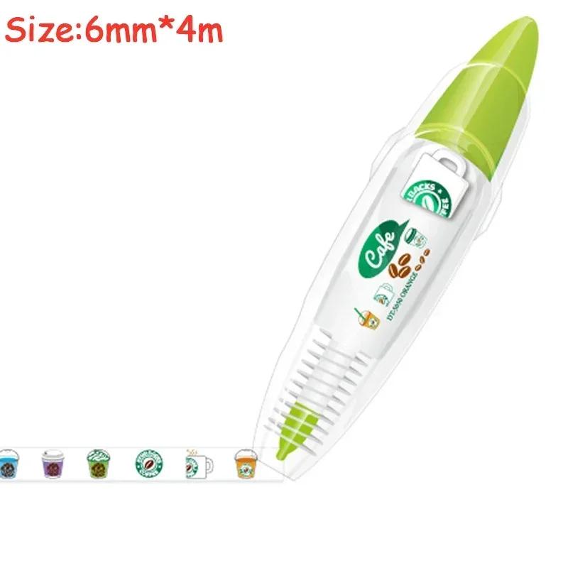 Kawaii корректирующий пояс Kawaii аксессуары для девочек, декоративные наклейки для рук, маркерная ручка, школьные канцелярские принадлежности, офисные принадлежности