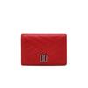 Daks Red Dd Logo Point Cowhide Card Wallet Dcwa6f791r2