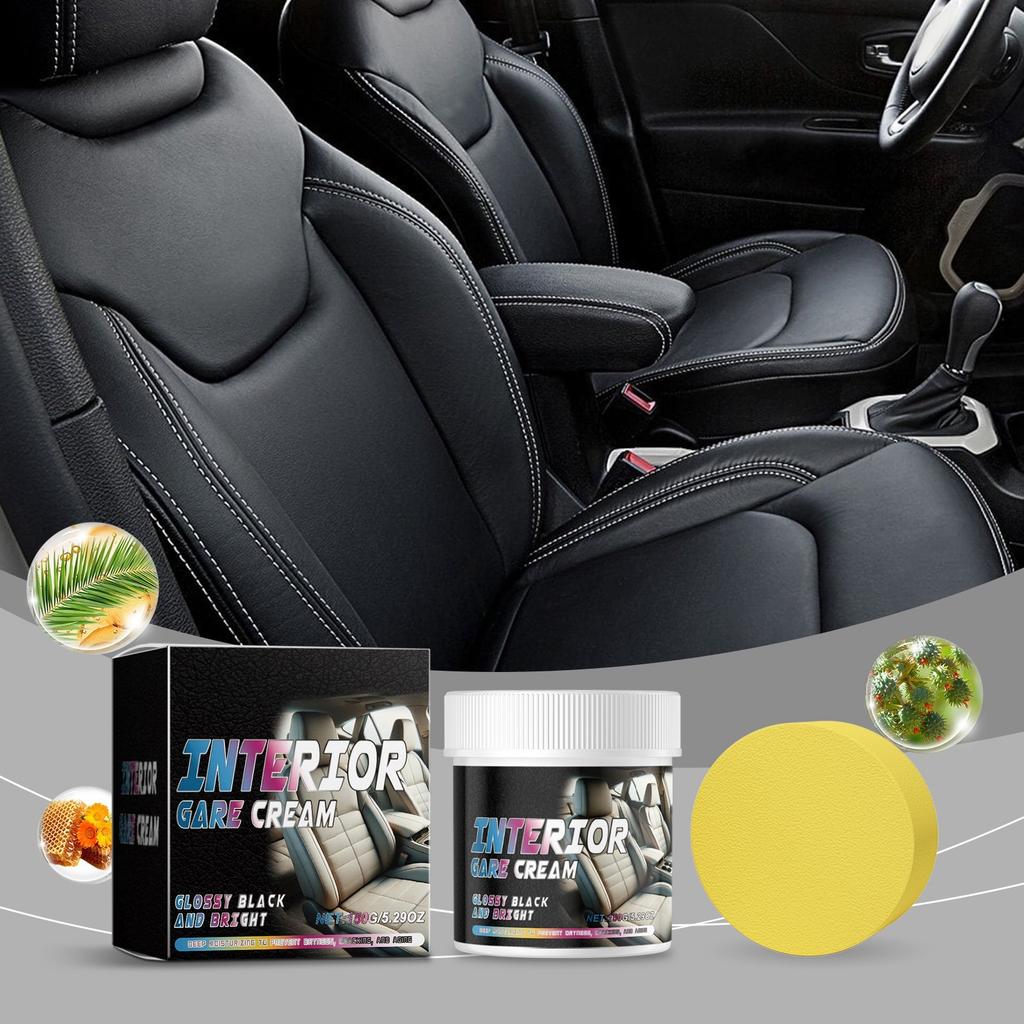 Leather Care Cream, Car Seat Care, Odor Neutralizer, Waterproof Care Cream, Car Interior Cleaning, Multi-functional Care Wax