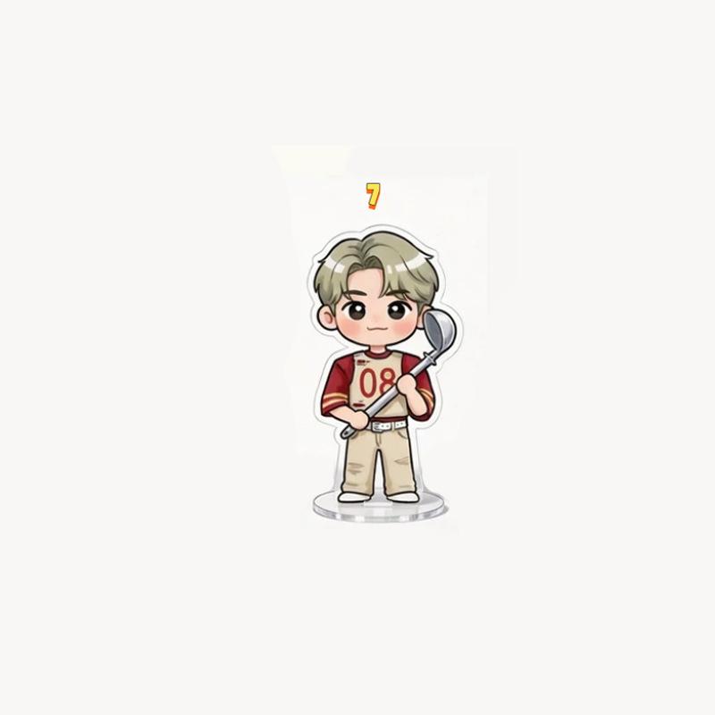 1 шт. K-pop Stray Kids Участник 6 см Стенд Милый Kawaii Повар Кухонные принадлежности Чиби Фигурка Настольное украшение Знак, SKZ Мерч Коллекция для фанатов STAY Подарок