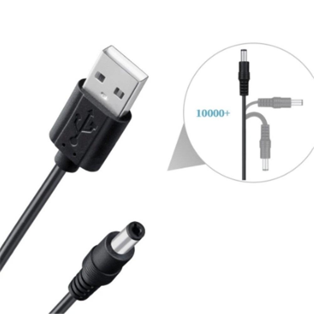 Power Cord 5.5 * 2.1mm Jack Universal Power Cable DC Connector 8 Tips USB To DC Cable 5V Output 5V Charging Cord Power Supply