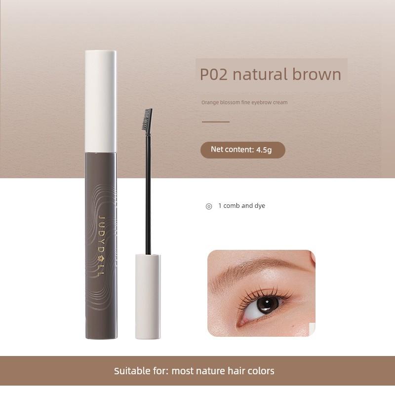 Judydoll Orange Eyebrow Dye Cream Is Not Easy to Fade, Natural Wild Eyebrow Pencil, Korean Style Light Gray Brown