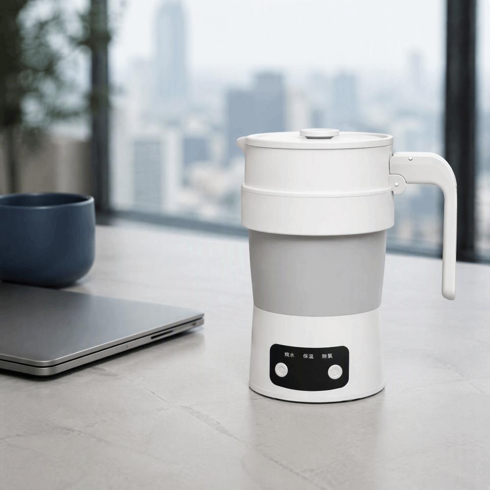 Foldable Folding Kettle Thickened Silicone Travel Water Boiler Intelligent Mini Kettle  Travel