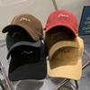 Gray baseball cap for women, with a deep crown, large size, wide brim, and a small wave pattern