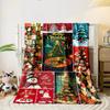 Christmas Tree Snowman Gift Blanket bedroom Blanket for Livingroom Couch lunch break Soft throw for Friend's festival Gift