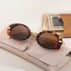 Модные мужские солнцезащитные очки овальной формы с защитой от солнца Женские летние дорожные безободковые очки Круглые модные очки UV400