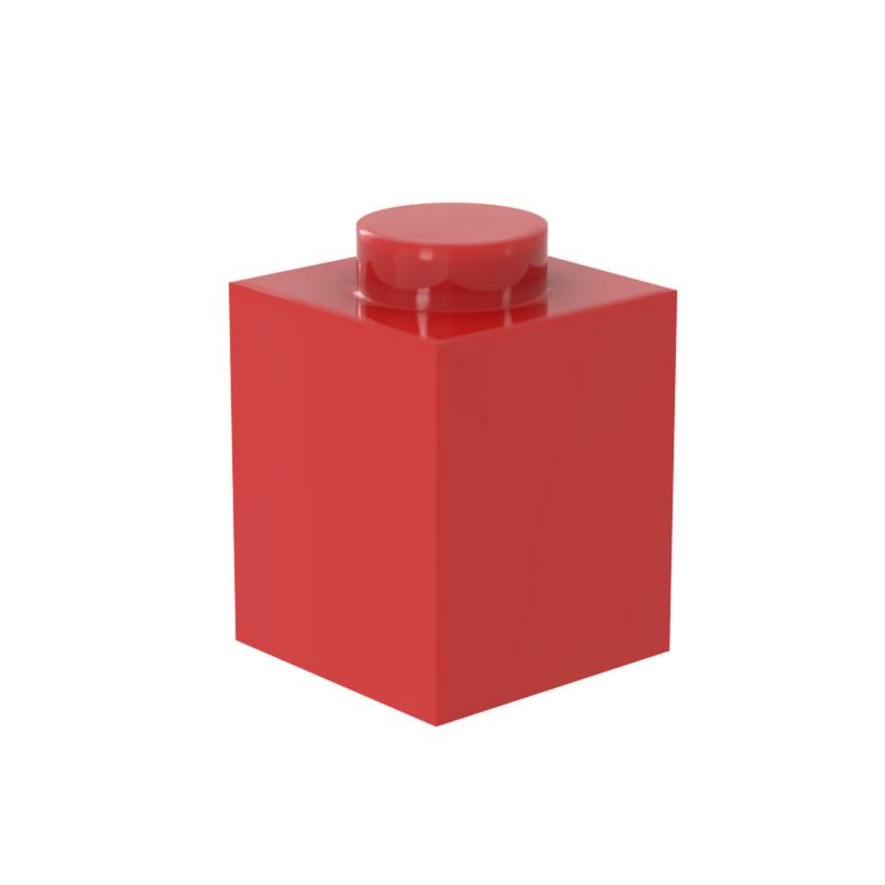 [FunBrick] 20 ШТ. Классические Строительные Блоки для DIY Толстые Фигурки Кирпичики 1x1 Точки Образовательные Креативные Совместимые с 3005 Пластик К