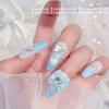 10Pcs Nail Art Charms Shiny DIY Manicure Nail Tips Accessory Love Heart Rhinestone Bow Nail Decoration for Nail Salon