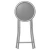 Atmosphera "Elisa" PVC Folding Stool - Grey - Pack of 1